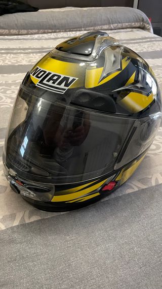 Casco Integral Nolan Amarillo y Negro