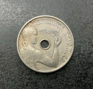 ºoO 25 céntimos 1934 - España
