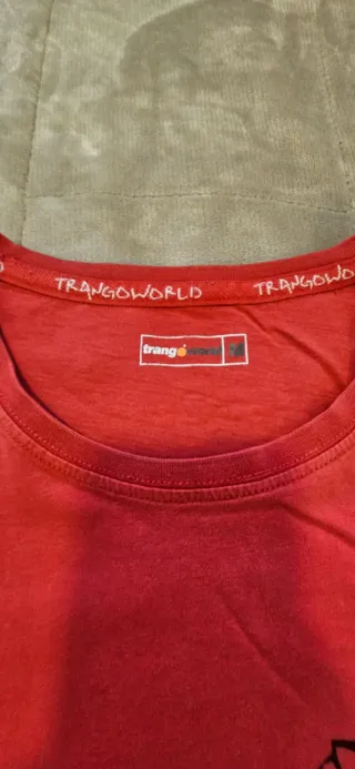 Camiseta Trango World Talla M Roja, talla como L