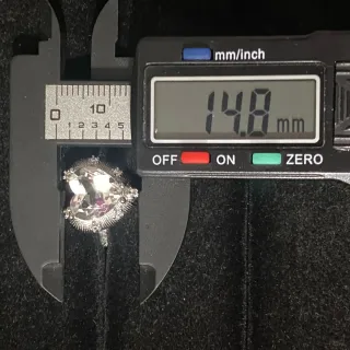 Anillo Corazón Cuarzo Blanco Acero Inoxidable