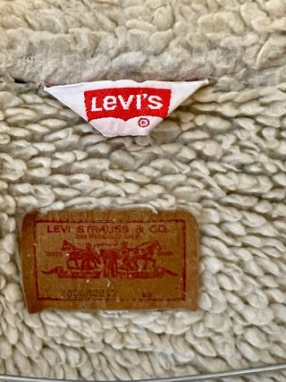 Giubbotto Levi's in jeans con interno pelo