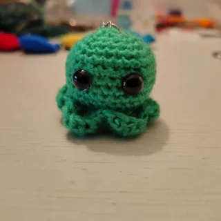 Portachiavi amigurumi pesci e polpi