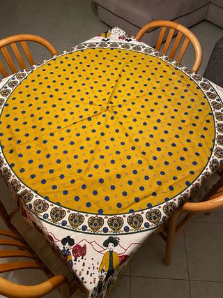 Tovaglia Tirolese Rotonda Gialla