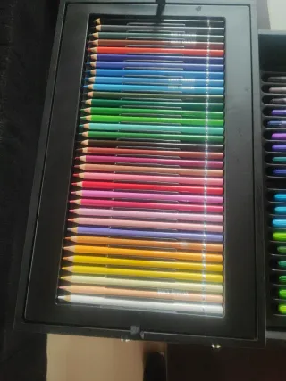 Maletín pinturas, rotuladores y ceras