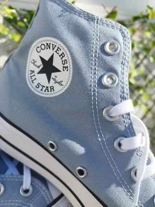 Converse plataforma originales azul gris