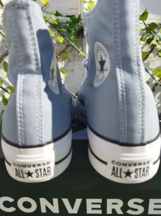 Converse plataforma originales azul gris