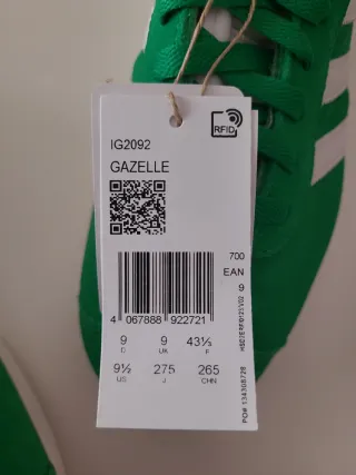 Adidas Gazelle verdes