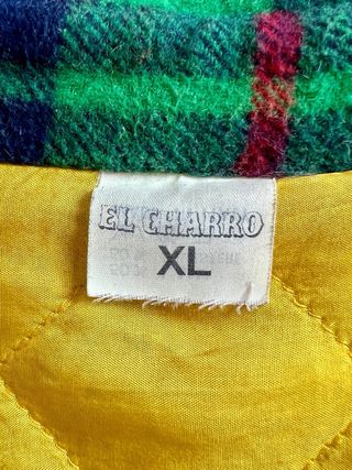 Camicia El Charro in flanella a quadri vintage XL