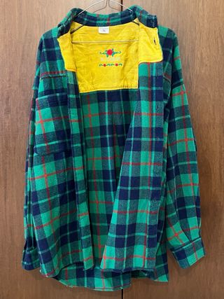 Camicia El Charro in flanella a quadri vintage XL