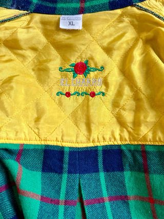 Camicia El Charro in flanella a quadri vintage XL