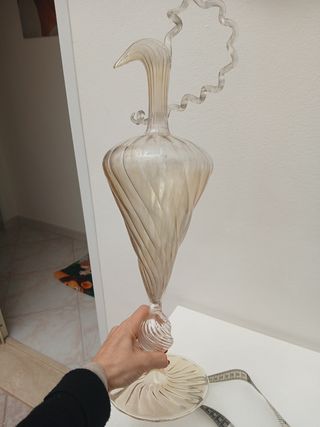 Caraffa vintage vetro soffiato
