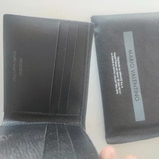 Portafoglio uomo Mario Valentino nero pelle