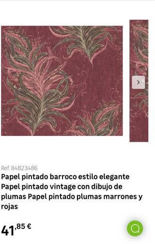 Papel pintado. 1 rollo sin abrir