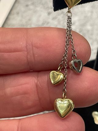 Pendientes Tiffany & Co. Oro Corazones Largos