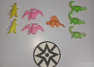 Dinosauri Dinogomas Danone Petit Suisse Anni '90