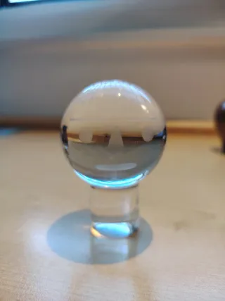 Volto firmato Bengt Orup della vetreria Johansfors