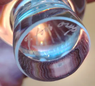 Volto firmato Bengt Orup della vetreria Johansfors