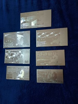 EURO SERIE 7 Pz LAMINA D'ORO