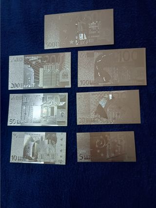 EURO SERIE 7 Pz LAMINA D'ORO