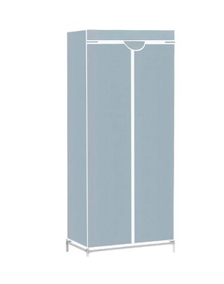 Armadio guardaroba tessuto e metallo