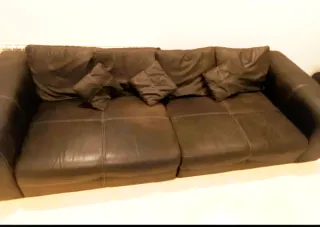 Sofá 4 plazas + Puff + 3 cojines