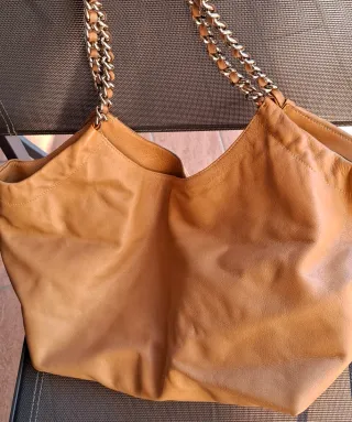 Borsa Prada cammello pelle catena