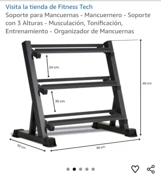 Rack Mancuernas +Pesas 8 a 20kg +banco Musculacion