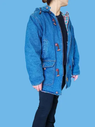 Parka Vintage Denim Taglia M