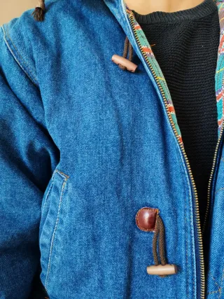 Parka Vintage Denim Taglia M