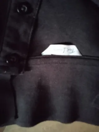 Polo manga larga mujer negro