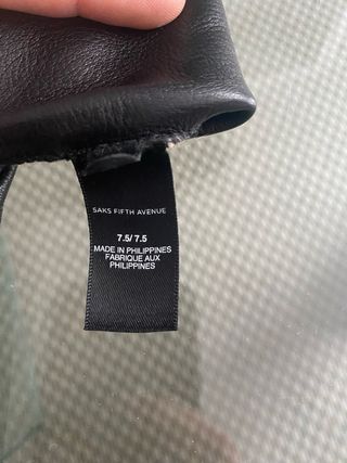 Guantes Piel Saks Fifth Avenue Talla 7.5