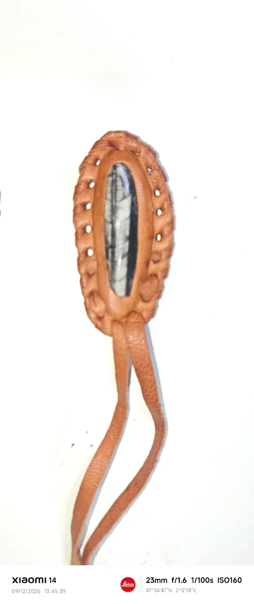 2 Colgantes Amuletos Nativos con Fósiles