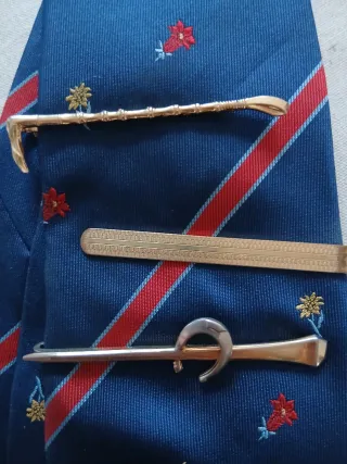 3 fermacravatta vintage anni '50