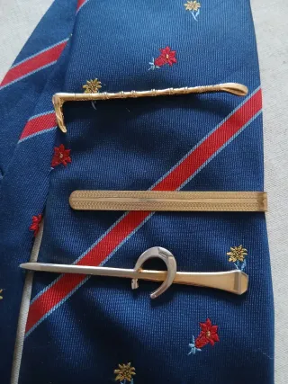 3 fermacravatta vintage anni '50