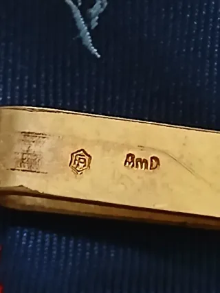 3 fermacravatta vintage anni '50