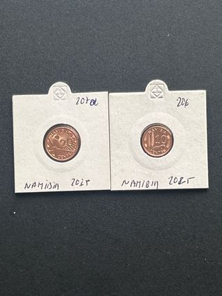 Lote 5 monedas Namibia 2025