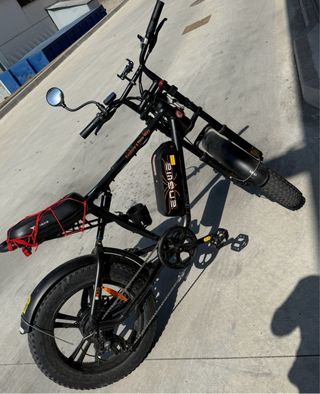 Bicicleta Eléctrica Fat Bike Negra