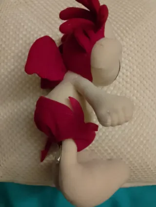 Peluche Diablillo Rojo y Blanco