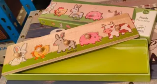 Puzzle madera animales Djeco Farm'n'co