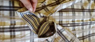 Camisa Pedro del Hierro cuadros beige y marrón