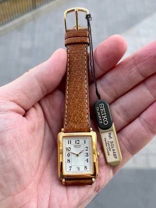 Reloj Seiko Tank Vintage Gold NOS *Año 1994*