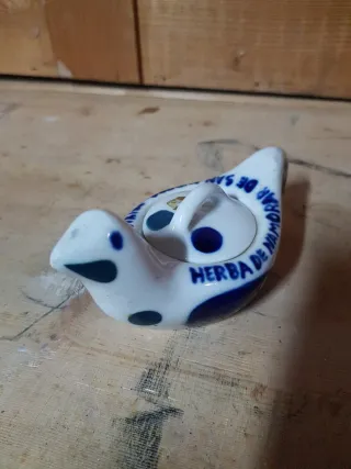 Recuerdo Cerámica Sargadelos Pájaro Azul