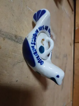 Recuerdo Cerámica Sargadelos Pájaro Azul