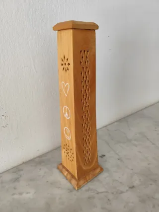 Porta incienso madera con Palo Santo incluido