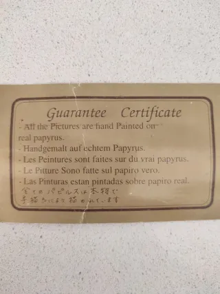 Papiro originale egizio