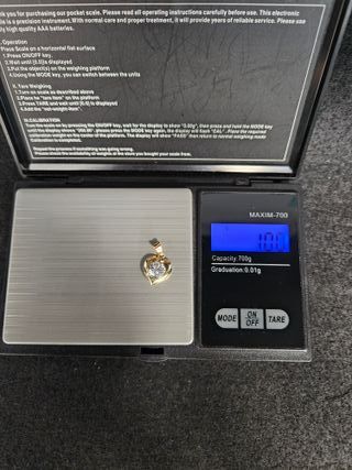 Colgante de Oro 18K, Corazón, 1gr, 1,5cm