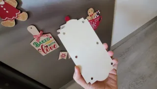 Lote 12 tablitas con Imanes navideñas  Decorativas