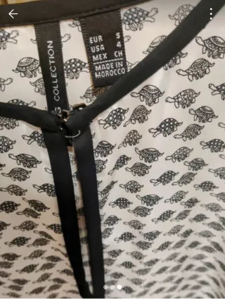 Blusa Mango Estampada.