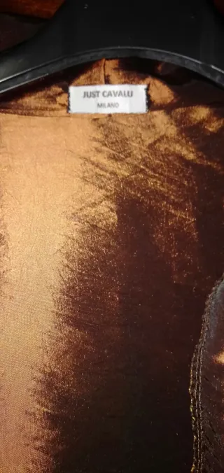 Just Cavalli Camicia Marrone/Oro