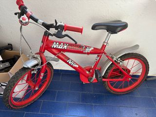 Bicicleta infantil roja MAX FORMULA